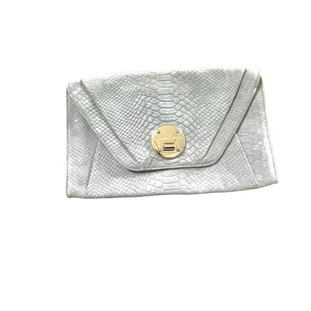 Elliot Lucca grey clutch bag